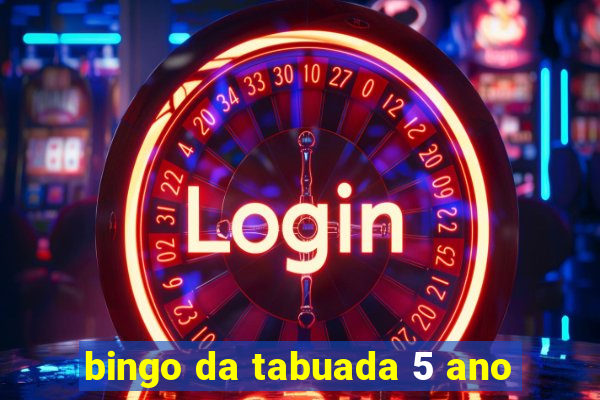 bingo da tabuada 5 ano