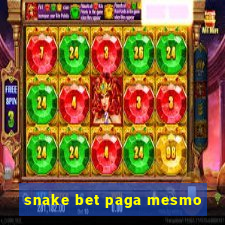 snake bet paga mesmo