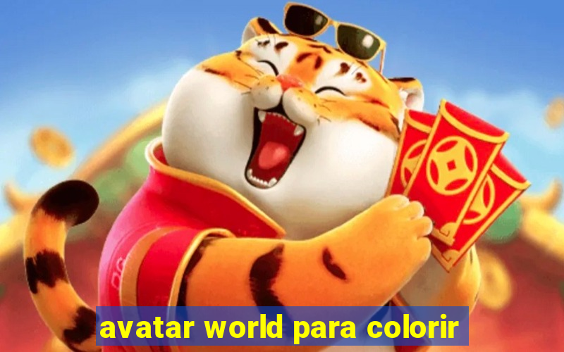 avatar world para colorir