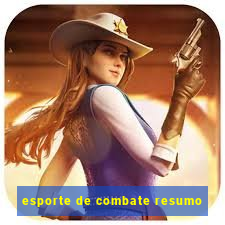 esporte de combate resumo