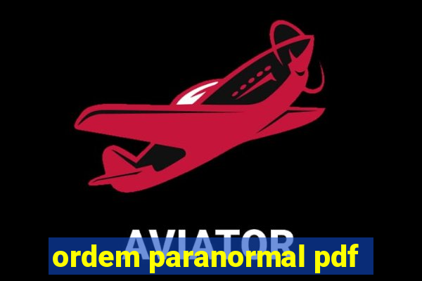 ordem paranormal pdf