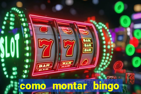 como montar bingo brinquedos toia