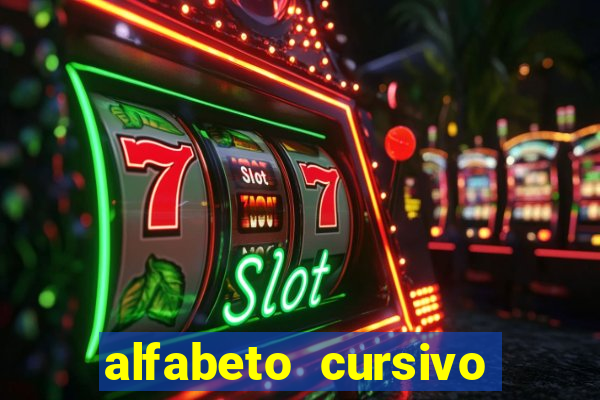 alfabeto cursivo para treinar caligrafia