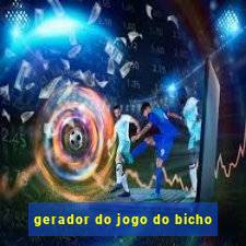 gerador do jogo do bicho