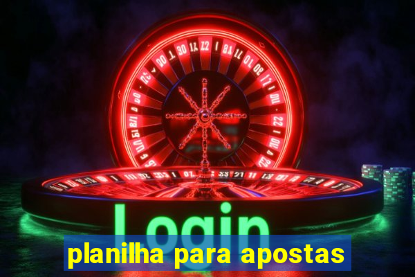 planilha para apostas