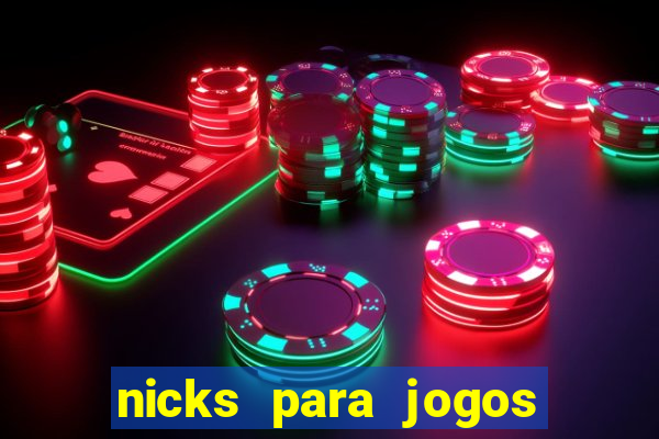 nicks para jogos de tiro