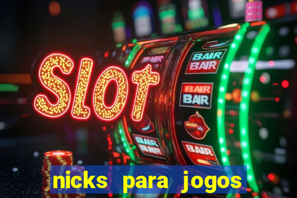 nicks para jogos de tiro