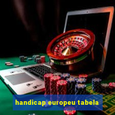 handicap europeu tabela