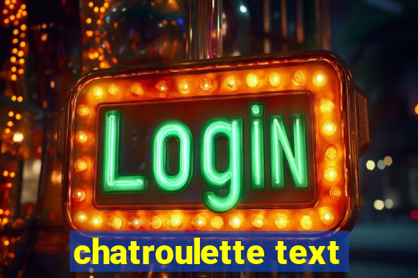 chatroulette text