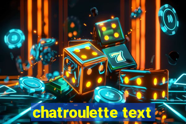 chatroulette text