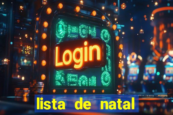 lista de natal para imprimir