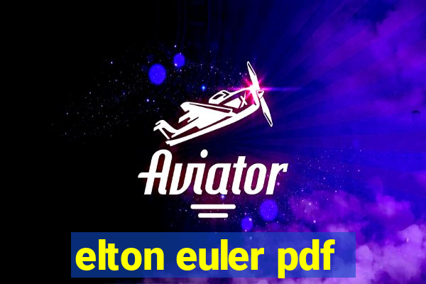 elton euler pdf