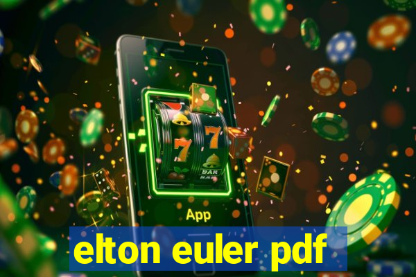 elton euler pdf