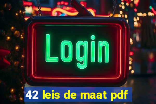 42 leis de maat pdf