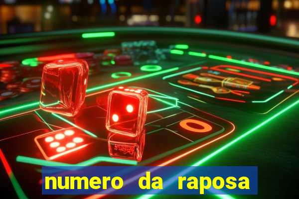 numero da raposa jogo do bicho