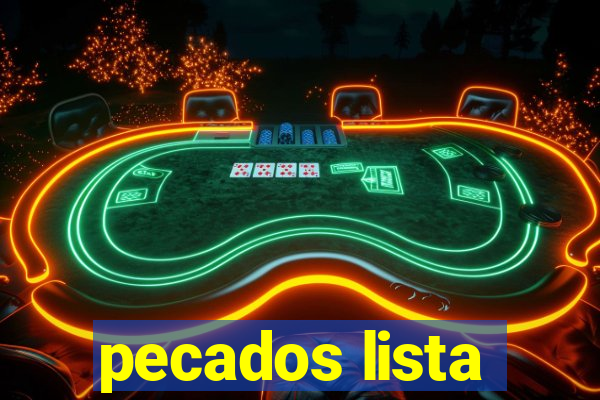 pecados lista