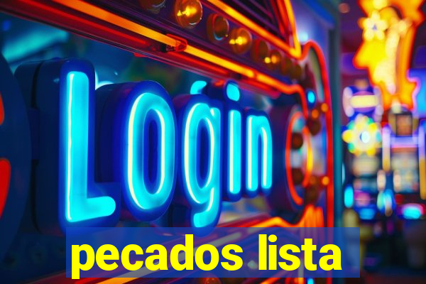 pecados lista