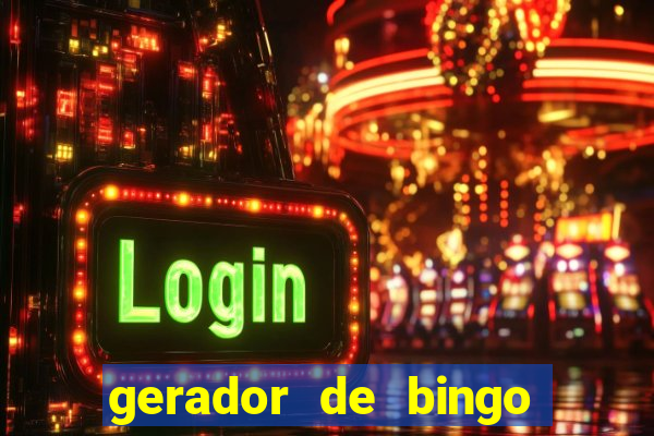 gerador de bingo de palavras