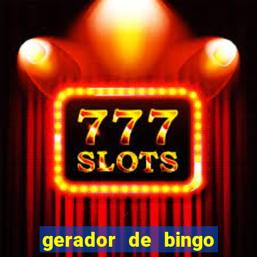 gerador de bingo de palavras