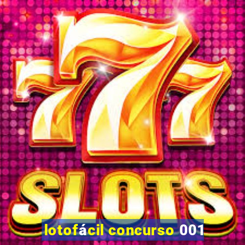 lotofácil concurso 001