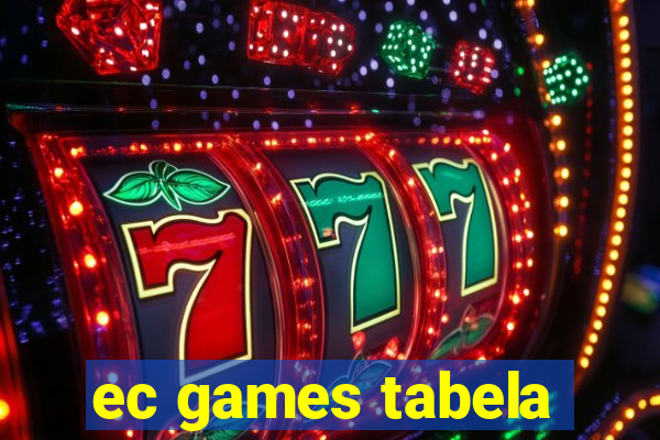 ec games tabela