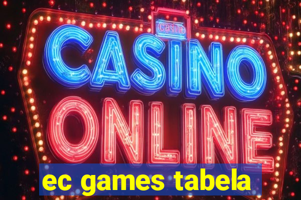 ec games tabela