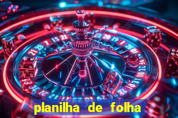 planilha de folha de pagamento