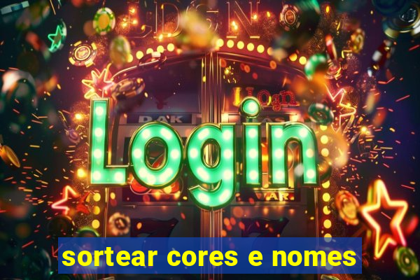 sortear cores e nomes