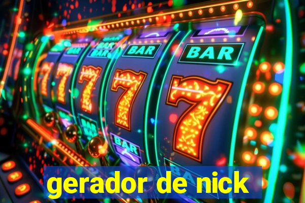 gerador de nick