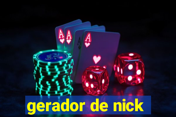 gerador de nick