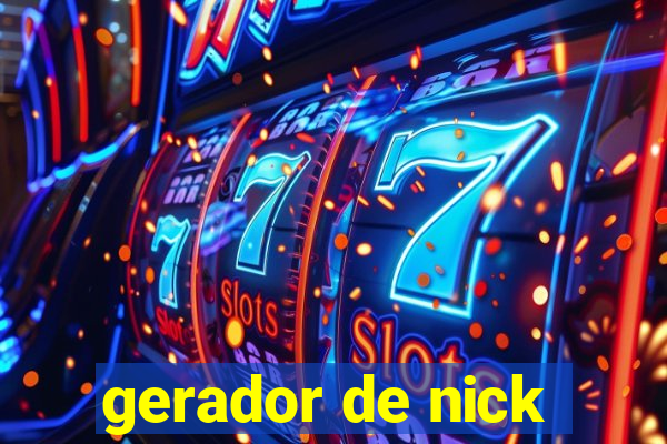 gerador de nick