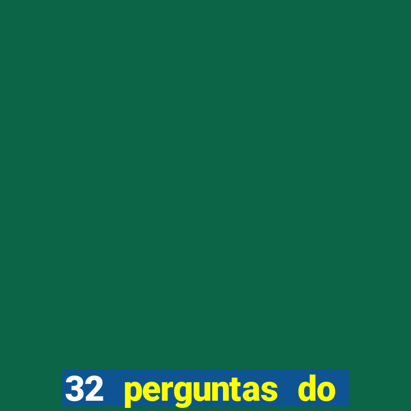 32 perguntas do livro do destino