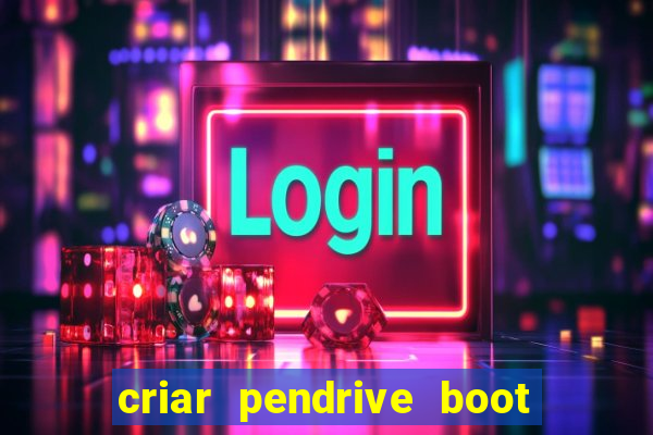 criar pendrive boot windows 10