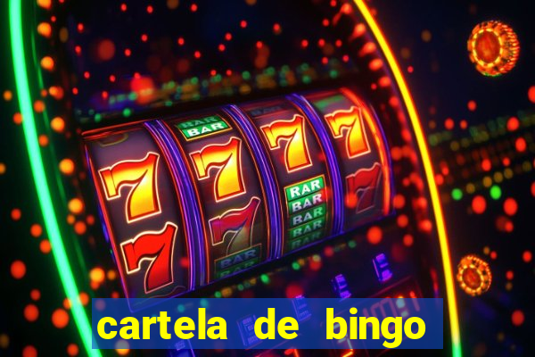 cartela de bingo cha de panela