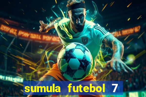 sumula futebol 7 society excel