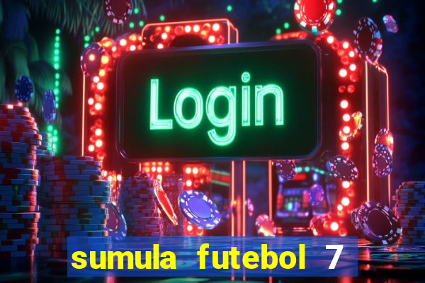 sumula futebol 7 society excel