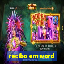 recibo em word