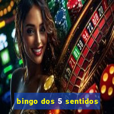 bingo dos 5 sentidos