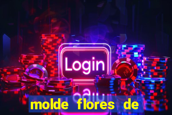 molde flores de papel para imprimir