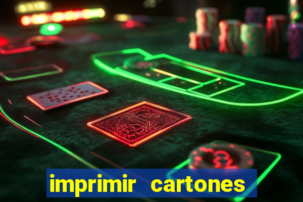 imprimir cartones de bingo