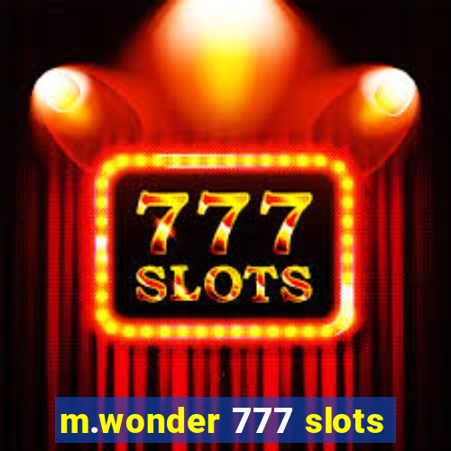 m.wonder 777 slots