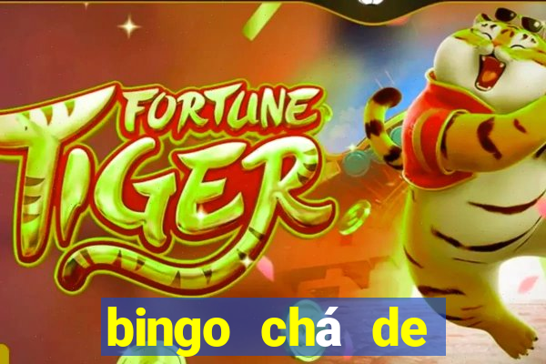 bingo chá de bebê excel