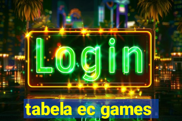 tabela ec games