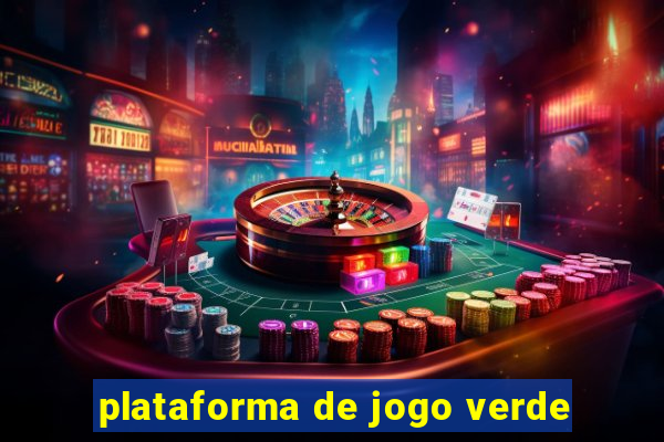 plataforma de jogo verde