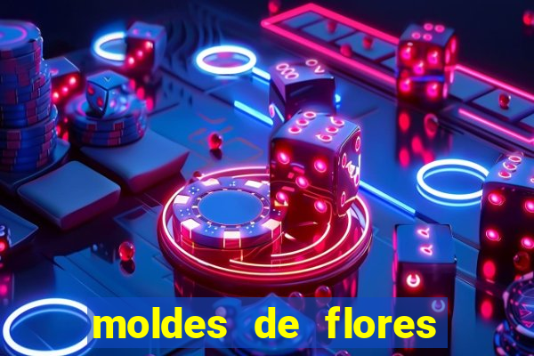 moldes de flores gigantes para imprimir