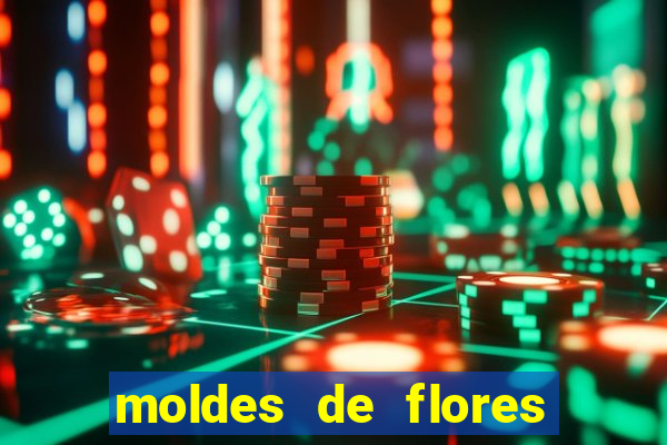 moldes de flores gigantes para imprimir