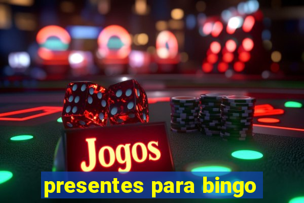 presentes para bingo