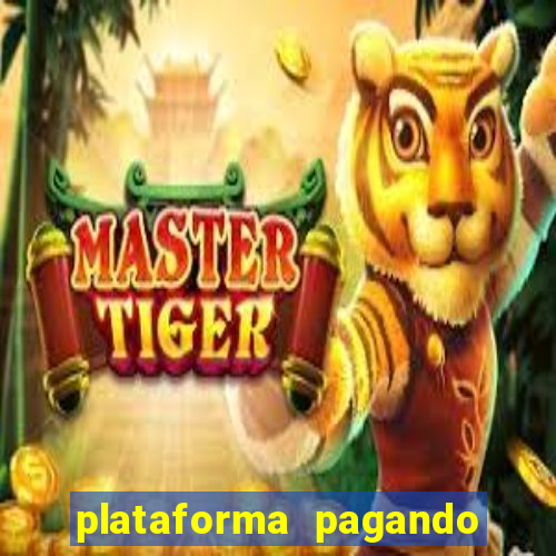 plataforma pagando bem hoje