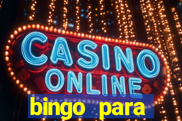 bingo para despedida de solteira para imprimir