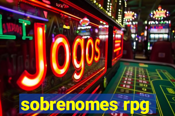 sobrenomes rpg